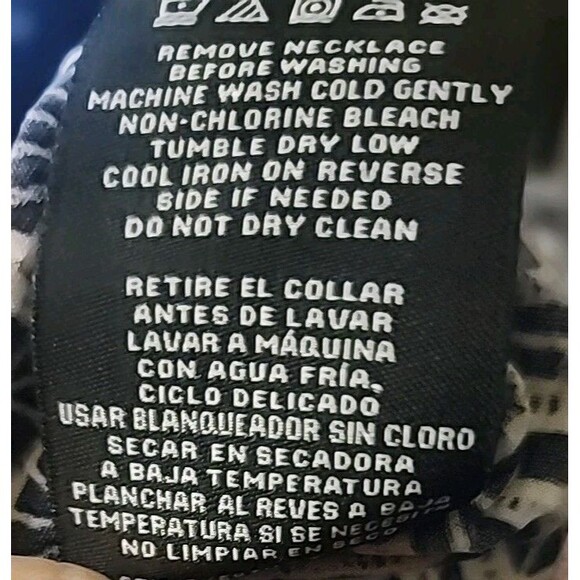 R & M Richards Women Geometric Puff-Print Necklace Dress Sz 16 New Excellent B7 - Picture 9 of 9